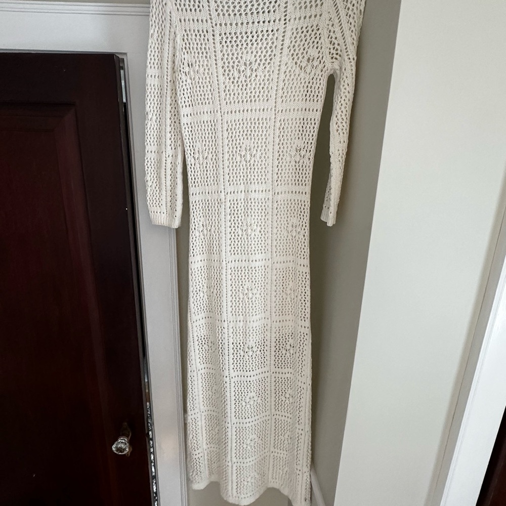 Whistles White Long Sleeve Dress